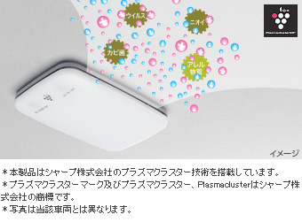 プラズマクラスター搭載ＬＥＤルームランプ