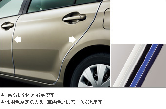ドアエッジプロテクター(樹脂製　２本入)