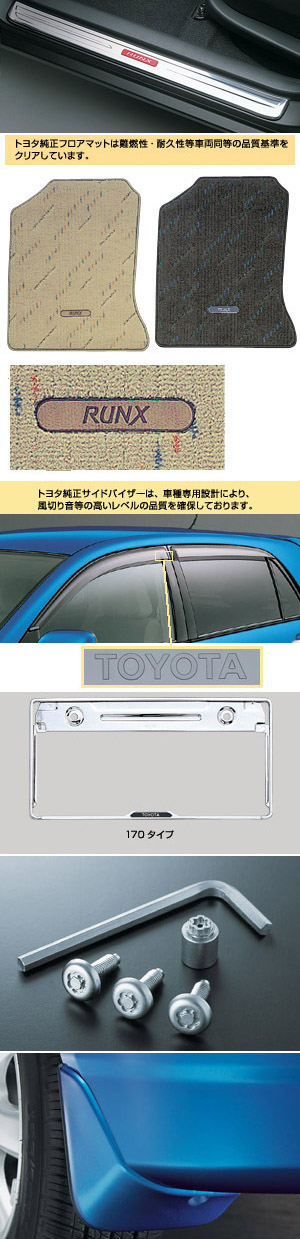 BASIC set (type D)/[set item type 2 (scuff plate (stainless steel))][Floor mat (deluxe)][Side visor (BASIC)][Mad guard (1 units)][Number frame front (170 types (stainless steel))][Number frame rear (170 types (stainless steel))][Lock volt/bolt (license plate)]