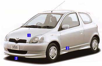 Headlight garnish