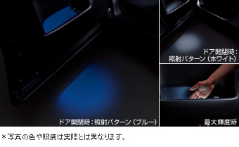 フロントドアイルミネーション（ブルー） フロントドアイルミネーション(ブルー/ホワイト）/プライマ(フロントドアイルミ用)