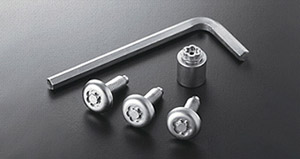 Lock volt/bolt (for license plate)