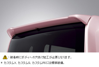 Rear spoiler