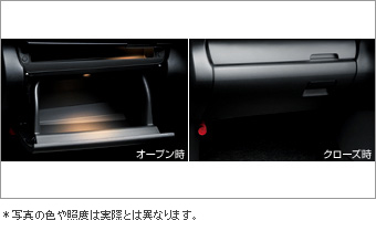 Instrument panel box lid (irumi attaching)