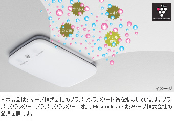 プラズマクラスター搭載ＬＥＤルームランプ
